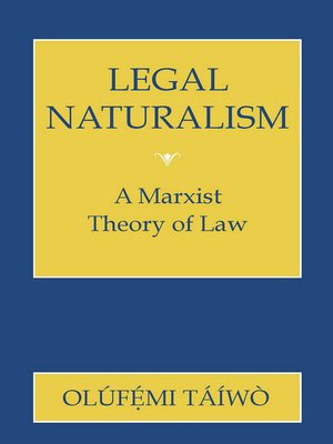 cover image of Legal Naturalism